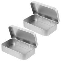 Boîte à savon carrée personnalisée en gros, imprimée, à charnière, en fer blanc écologique, étui portable en métal pour savon en barre, emballage de voyage