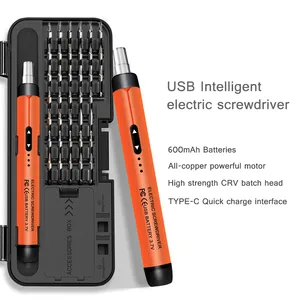 Nuevo <span class=keywords><strong>Destornillador</strong></span> Eléctrico Inalámbrico Gris, Juego 86 en 1, Herramienta de Desmontaje Electrónico de Precisión <span class=keywords><strong>para</strong></span> Teléfonos <span class=keywords><strong>Celulares</strong></span>, <span class=keywords><strong>Destornillador</strong></span> Inalámbrico Tipo Pluma - Product Image 2