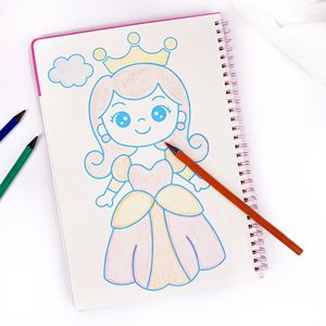 <span class=keywords><strong>Libro</strong></span> de Colorear con Láminas Brillantes de Animales Espaciales, 6 Temas, Manualidades con Láminas Doradas, Regalo Creativo Hecho a Mano para Niños, 16 Colores Brillantes - Product Image 3