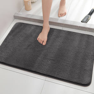 Tapis de bain personnalisé en fausse fourrure de cachemire avec fond granulaire antidérapant - Tapis de salle de bain doux, super absorbant et antidérapant - Product Image 5