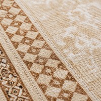 Classic European Area Rug Traditional Vintage Oriental Carpet Large Beige Cream Bordered Rug for Living Room Home Decor