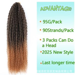 Perruque européenne et <span class=keywords><strong>américaine</strong></span>, tresses brésiliennes bouclées, tresses profondes Yaki, petites tresses bouclées, tresses Dirty Braids, cheveux au crochet, fibre haute température, fabrication à la machine - Product Image 3