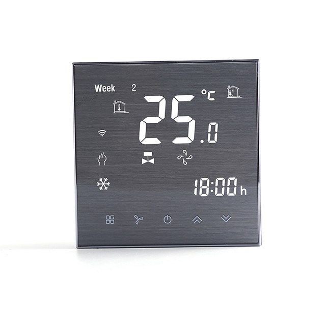 Beca BAC-2000 Modern Design DIY 24V AC Smart Thermostat WiFi for Hospital Hotel HVAC Systems 2-Year Warranty Precision Control