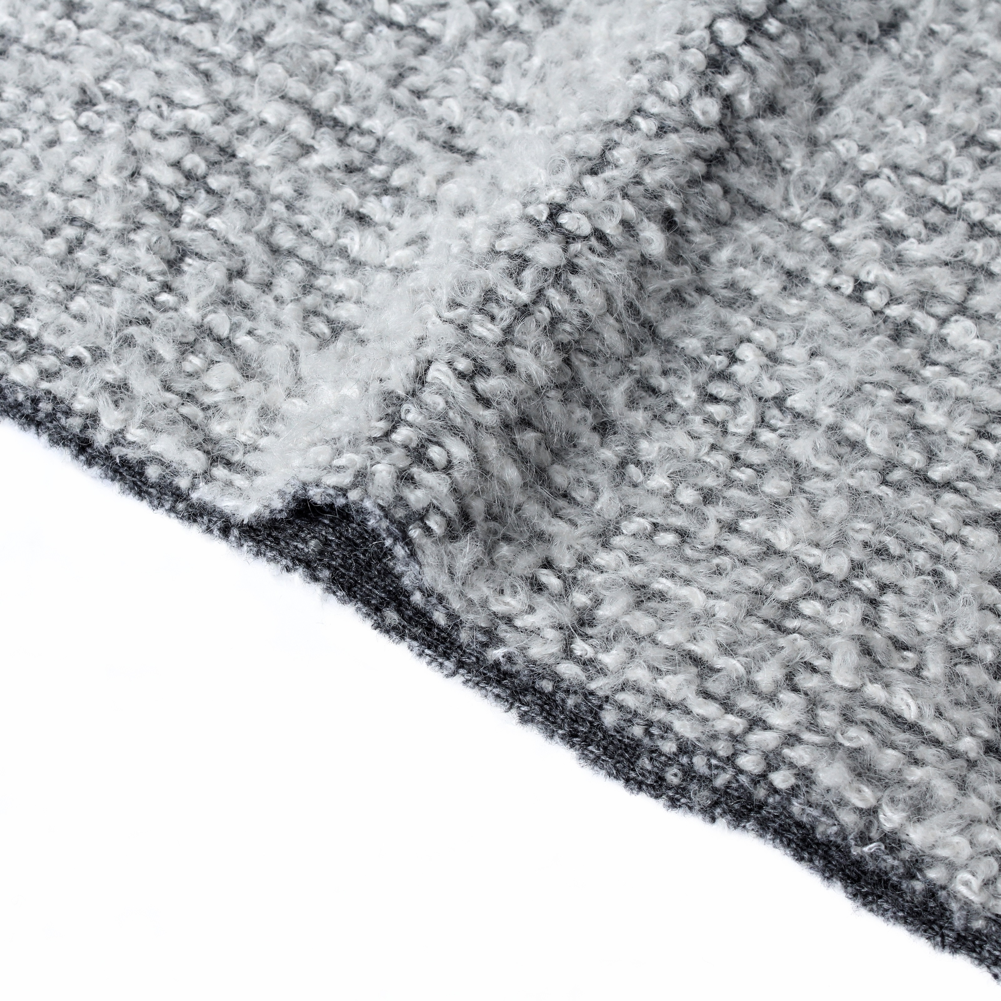 Winter Fall Wholesale Factory Custom Stretch Super Soft Mohair Wool Loop Fancy Yarn Jacquard Tweed Clothing Furniture Fabric