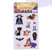 Glow In The Dark Tattoo Sticker Halloween Tattoo Sticker Waterdichte Tattoo Sticker