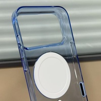 Étui rigide pour PC avec effet pop-up couleur IC et attraction magnétique, compatible avec iPhone 18 Pro Max, coques de téléphone translucides avec bouton AI