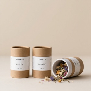 Tubo de Embalaje Biodegradable con Logotipo Personalizado para Botellas, Frascos, Cilindros de Papel, Frutas, Polvo Suelto, Hojas de Té, Bebidas y Latas de Té - Product Image 2