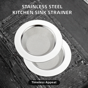 Stainless Steel Kitchen <b>Sink</b> <b>Strainer</b> Custom Logo Prints Round Dishwasher Safe Basin Basket Filter Filter Stopper Drainer Jali - Product Image 2