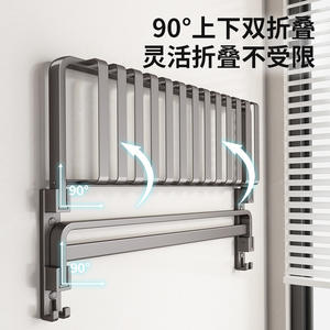 Étagère de rangement pour salle de bain Morning Dew, 50 cm, porte-serviettes mural en aluminium durable pour toilettes, étagères d'angle pour salle de bain - Product Image 4