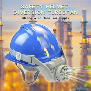 カスタム夏の電気電池安全ファン冷却ヘルメット