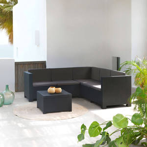 Set di Mobili da Giardino Asis in Rattan PE Moderno, Design Durevole in Polipropilene di Alta Qualità, Set Divano da Esterno - Product Image 3