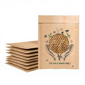 Compostable Honeycomb <strong>Padded</strong> Kraft Paper Express <strong>Envelope</strong> Biodegradable Shockproof Mailers Shipping Mailing Bags Shipping Bags - Product Image 1