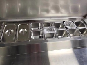 Congelador <span class=keywords><strong>Horizontal</strong></span> de Acero Inoxidable, Equipo de Barra de Ensaladas, Refrigerador - Product Image 2