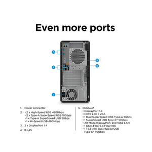 Torre Z2 G9 i9-13900K, Frecuencia Base de Núcleo P de 3.0 GHz, RTX 2000 Ada Generation, 16 GB GDDR6 4400 MT/s - Product Image 6