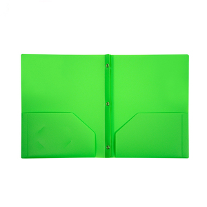 Dongguan Factory Wholesale A4 PP <strong>Plastic</strong> 2 Pocket 3 Prongs <strong>File</strong> <strong>Folder</strong> - Product Image 5