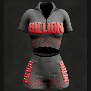 Ensemble de survêtements vintage personnalisés avec logo, comprenant un sweat à capuche, un pantalon de jogging et un short au-dessus du genou, pour femmes - Product Image 3