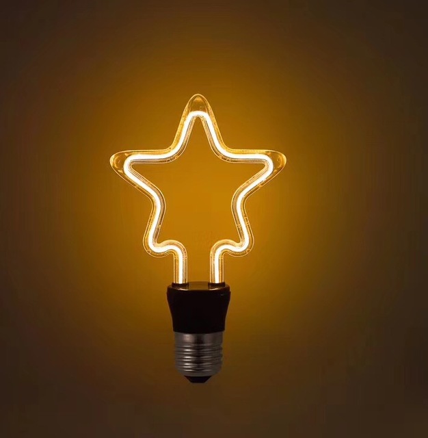 Creative Design Unique Shape 4w 6w Soft Led Flexible Filament Bulb for Decoration