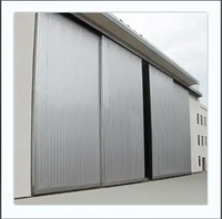 Hangar d'avion préfabriqué en structure d'acier à grande portée avec porte de hangar personnalisée