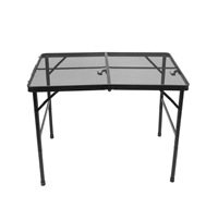 Table rectangulaire pliable en métal durable pour camping extérieur, design moderne, légère, pour barbecue commercial et feu de camp, 60x90 cm