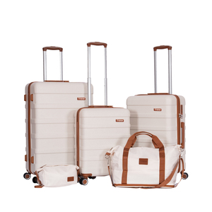 Ensemble de bagages à roulettes ABS 4 pièces <span class=keywords><strong>avec</strong></span> logo personnalisé, nouveaux modèles, 4 roues pivotantes, léger, sac de <span class=keywords><strong>voyage</strong></span>, ensemble de 4 pièces, valise - Product Image 2