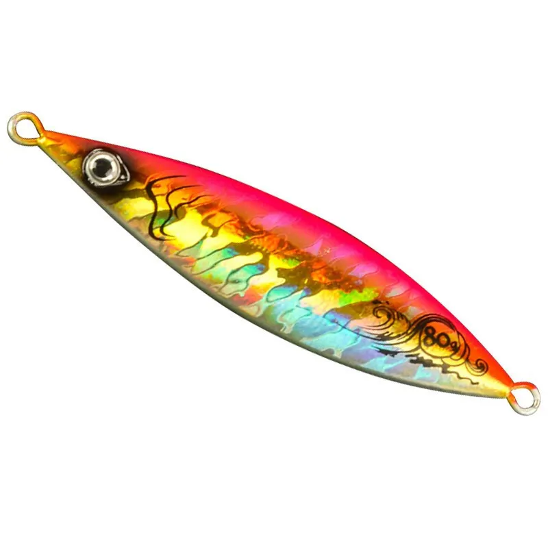 Metal Jigging Lures 5 Colors 60-120g Luminous Casting Fishing Lures RUNATURE Slow Jig Fishing Lead Bait