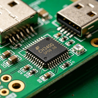 CH340G USB a UART Bridge IC SOP-16, Convertidor Serial USB de Alta Velocidad para Programación de Arduino y MCU