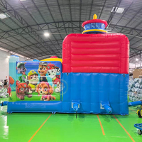 Château gonflable extérieur en PVC avec toboggan Pat'Patrouille pour enfants, aire de jeux gonflable Fun City à vendre