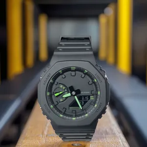 Montre de sport numérique étanche en acrylique Caxo <span class=keywords><strong>G</strong></span> Series GA2100 avec alarme, personnalisable - Product Image 4