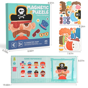 Jeux de voyage en voiture et en avion pour enfants, puzzles magnétiques à thèmes multiples, cadeau d'anniversaire amusant pour garçons et filles - Product Image 5