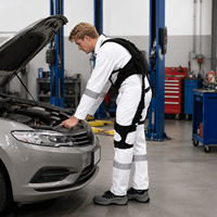 Exosquelette lombaire ergonomique à ressorts, durable, pour correction de posture et soutien dorsal, utilisation intérieure/extérieure, réduit les risques de fatigue répétitive