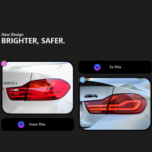 Luces Traseras LED para Auto, Lente Transparente, 12V 36W, para F82 Serie 4 F32/F82/F33/F83/F36 2014-2020, 6000K, Estilo LCI, Nuevas, 1 Año de Garantía - Product Image 4