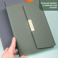 Coffret Cadeau Carnet A5 en Similicuir à Trois Volets avec 100 Feuilles et Impression de Logo – Cadeau d'Affaires Premium