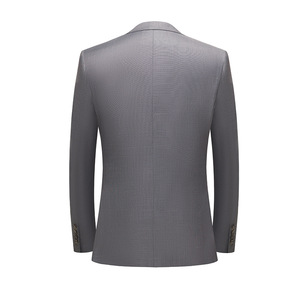 Completo Casual da Uomo in Tre Pezzi, Alta Qualità, Nuova Collezione, <span class=keywords><strong>Grigio</strong></span> <span class=keywords><strong>Scuro</strong></span> con Decorazioni, <span class=keywords><strong>Pantaloni</strong></span> con Chiusura a Bottoni, Taglie Grandi - Product Image 6
