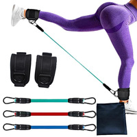 Anneau de tension élastique TPE pour entraînement des fessiers, des hanches et des jambes, corde de traction pour cheville, pour le remodelage et l'amincissement