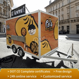 China Fast Food Cart With Balcony Mobile Food Kiosk Catering <b>Trailer</b> Customized Street Food <b>Trailer</b> Cart With USA Stand - Product Image 6