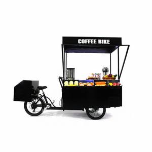 Triciclo móvil eléctrico, carrito de exhibición de comida, bicicleta de café, Mini camión de comida caliente para la venta, OEM - Product Image 4