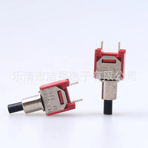 Interrupteur à bascule miniature à 2 broches avec poignée noire, coque en plastique, terminal PCB IP40, contact en cuivre plaqué argent MT102 - Product Image 3