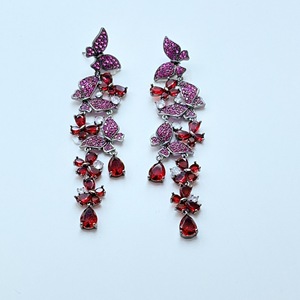 Pendientes de Plata de Ley 925 Roche OEM con Circonita, Diseño de Mariposa Moderno para Mujer, Regalo de Lujo - Product Image 4