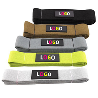 Nuevo diseño, logotipo personalizado, 208CM, gimnasio, ejercicio, bucle, asistencia, tela, juego de bandas de resistencia larga