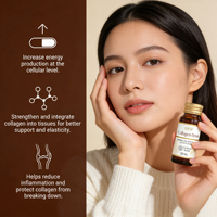 Collagène hydrolysé liquide de source marine, vitamine C, acide hyaluronique, biotine, collagène cutané à faible poids moléculaire