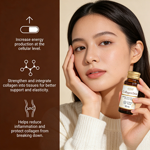 Hydrolysierte Kollagenpeptide Flüssig Meeresquelle mit Vitamin C Hyaluronsäure Biotin Niedermolekulares Kollagen-Nahrungsergänzungsmittel - Product Image 4