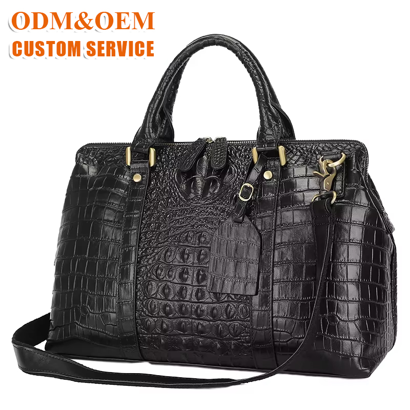 Luxury Crocodile Skin Handbags Handmade Genuine Leather