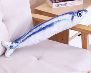 Wholesale Cat Sleeping Chew Toy Fish Plush <b>Pillow</b> Many Types of Fish Cat Toy - Product Image 6