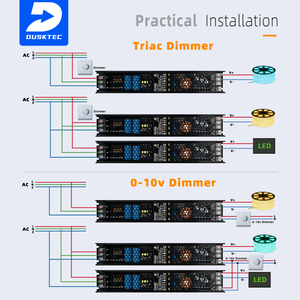 Alimentation LED dimmable 12V 24V 60W 100W 200W 300W Triac 0-10V Driver LED dimmable - Product Image 5