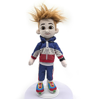 Jouet en peluche monstre en coton personnalisé en usine-Poupée de jeu de personnage de mascotte en peluche douce avec remplissage PP