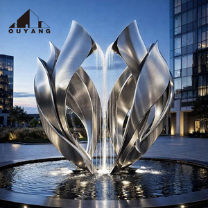 Sculptures <span class=keywords><strong>de</strong></span> <span class=keywords><strong>lune</strong></span> en acier inoxydable modernes <span class=keywords><strong>de</strong></span> grande taille pour <span class=keywords><strong>la</strong></span> décoration extérieure des hôtels et villas QUYANG, <span class=keywords><strong>avec</strong></span> éclairage - Product Image 4