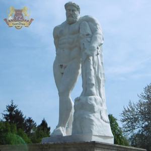 Estatua de Hércules Farnese de mármol grande, figura de <span class=keywords><strong>Dios</strong></span> griego occidental de tamaño real, escultura de diseño Natural para exteriores, tamaño personalizado a la venta - Product Image 6