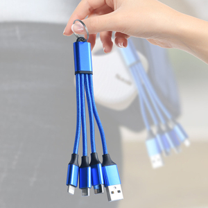 240W Multi Port Fast <b>Charger</b> Set with 3 in 1 Mini Keychain <b>USB</b> Cable EU <b>Plug</b> PD QC <b>Charger</b> Kit for IOS for Android - Product Image 2