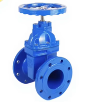 Vannes à opercule manuelles à joint souple à montage par bride pour l'eau, vente directe usine, haute qualité, longue durée de vie, haute température DN40-DN200