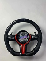Volant en cuir M Sport pour BMW M2 M3 M4M5M6 F30 F10 F35 F22 E46 E90 E92 F10 F30 F32 E60 Série F Volant de voiture